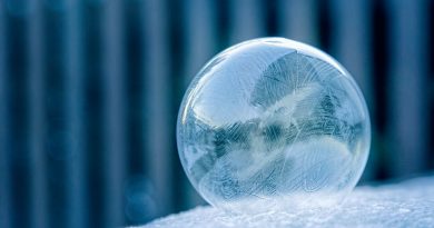 glass ball on white surface